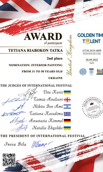 призер конкурсу талантів. prize winner of the talent contest